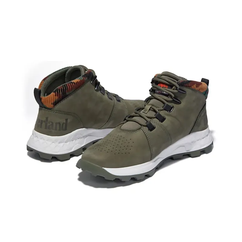 Timberland Brooklyn Euro Sprint Boots 'Olive Green And Camouflage Collar'-4