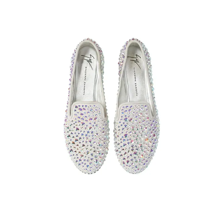 Giuseppe Zanotti/GZ Evangeline Loafers Women's Light Gray-3
