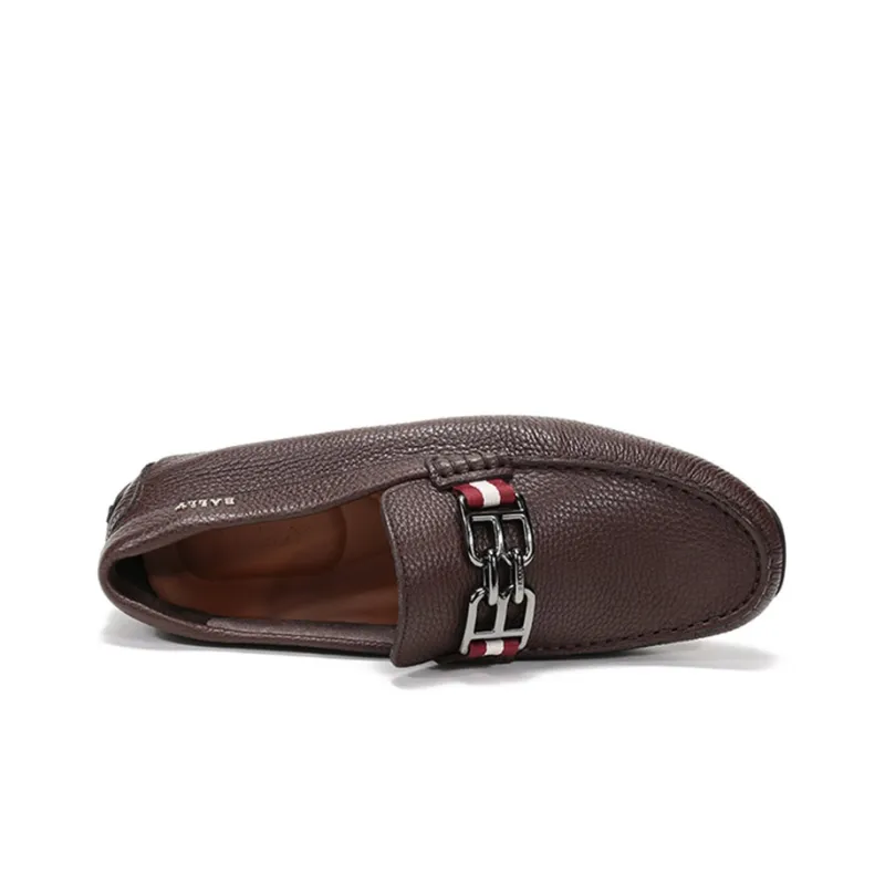 BALLY Men's Casual Shoes Men Low Top Coffee-4