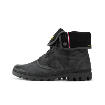 Palladium Anti Slip And Wear Resistant Water Resistant High Top Canvas Shoes Unisex Raven