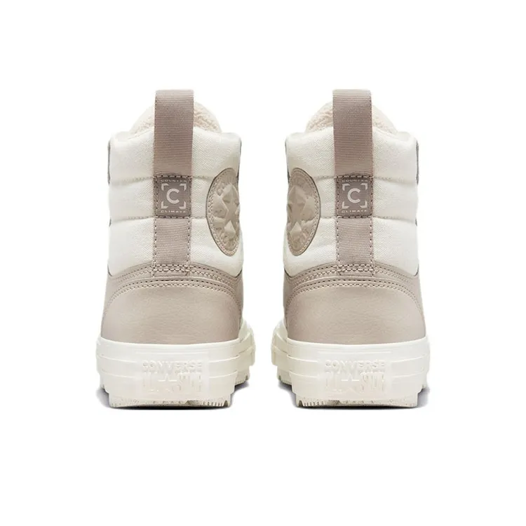 Converse Chuck Taylor All Star Berkshire Boot Abrasion Resistant High Top Canvas Shoes Unisex White Brown-4