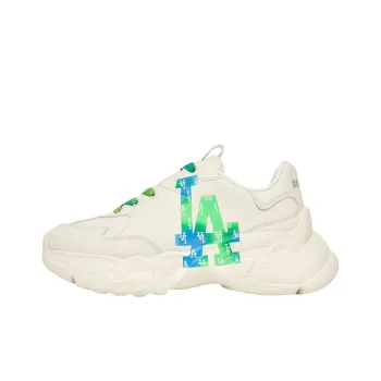 MLB Big Ball Chunky Chunky Sneakers Unisex Low Top Beige/Blue/Green