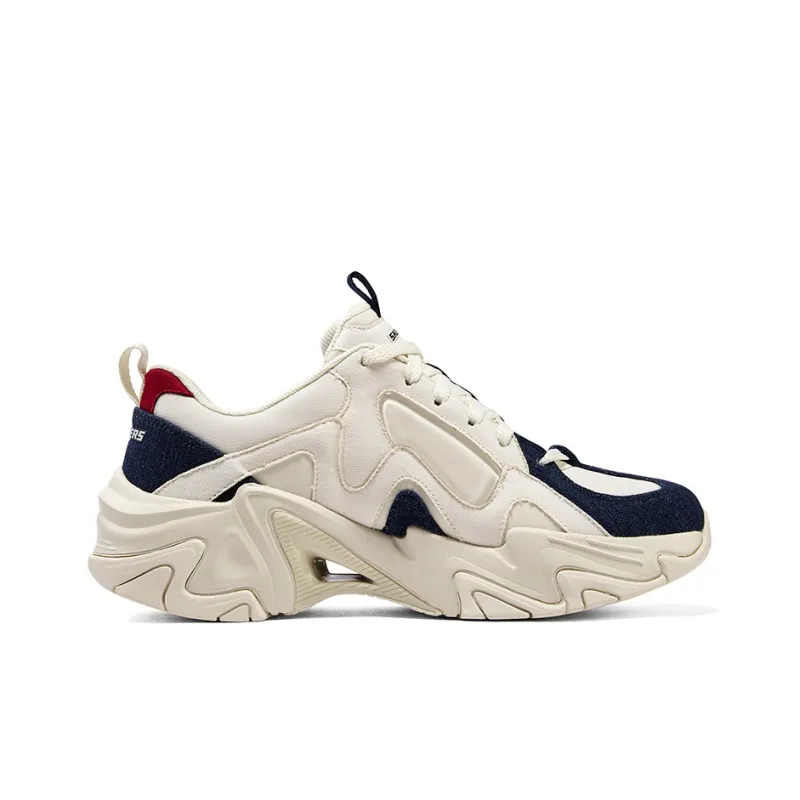 Skechers Stamina V3 Chunky Sneakers Men Low Top White/Blue/Red-1