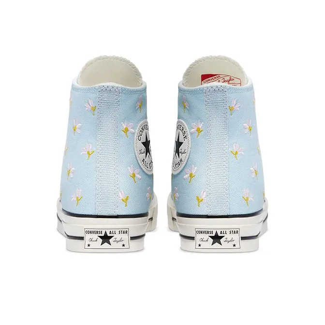 Converse Women's Chuck 70 High 'Embroidered Floral Print Chambray Blue' Women's-3