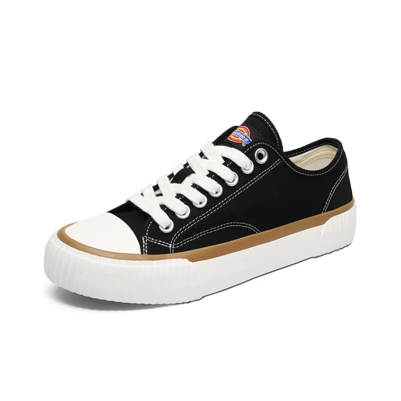 Dickies Anti Slip Wear Resistant Low Top Canvas Shoes Unisex Black-1