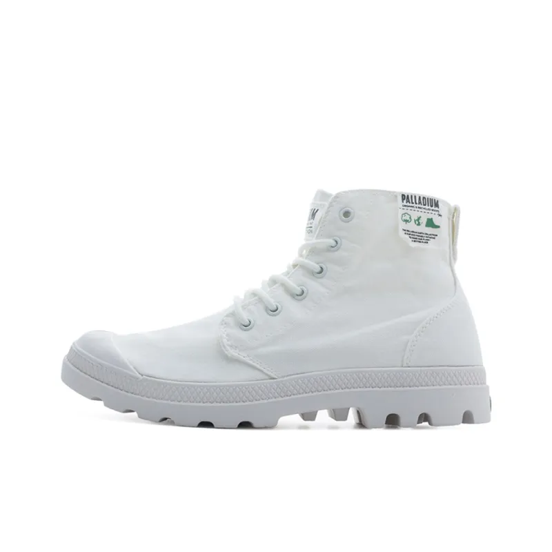 Palladium Pampa High Top Canvas Shoes Unisex White-0