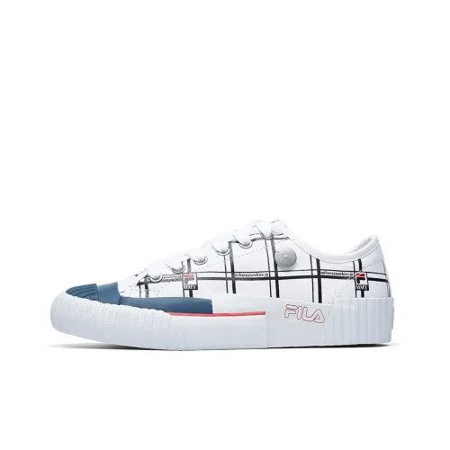 Mihara Yasuhiro X FILA Carve Canvas Shoes Women's Low-Top FILA White/Sailor Blue