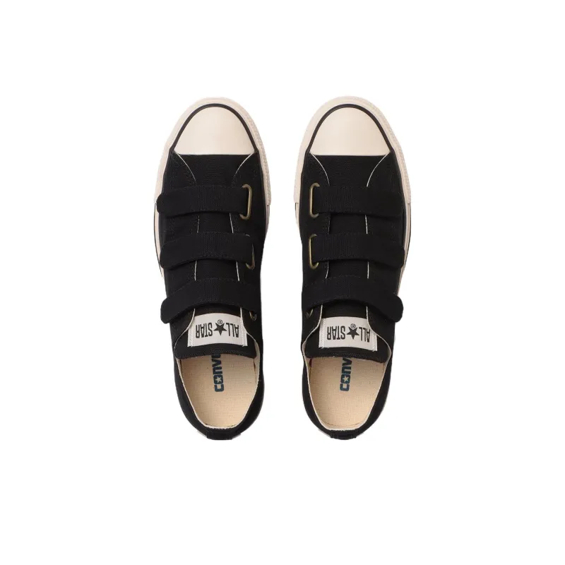 Converse All Star V 3 OX Breathable And Lightweight Low Top Canvas Shoes Unisex Black-2