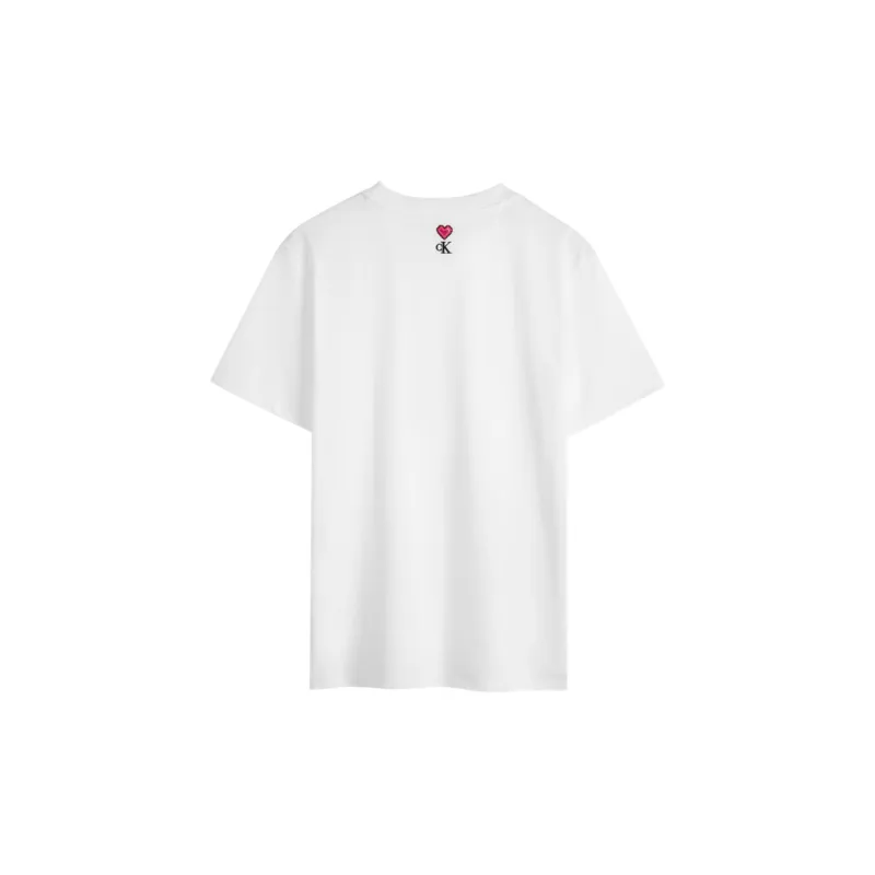 CALVIN KLEIN T Shirt Unisex Moon White-1
