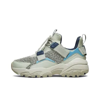 Skechers Sparta-Ma Cushioning Anti-Slip And Wear-Resistant Low-Top Chunky Sneakers Men's Gray Blue