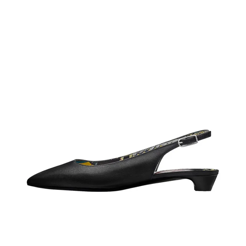HERMES Albane Fantaisie Botanique Women's Casual Shoes Women's Black-0