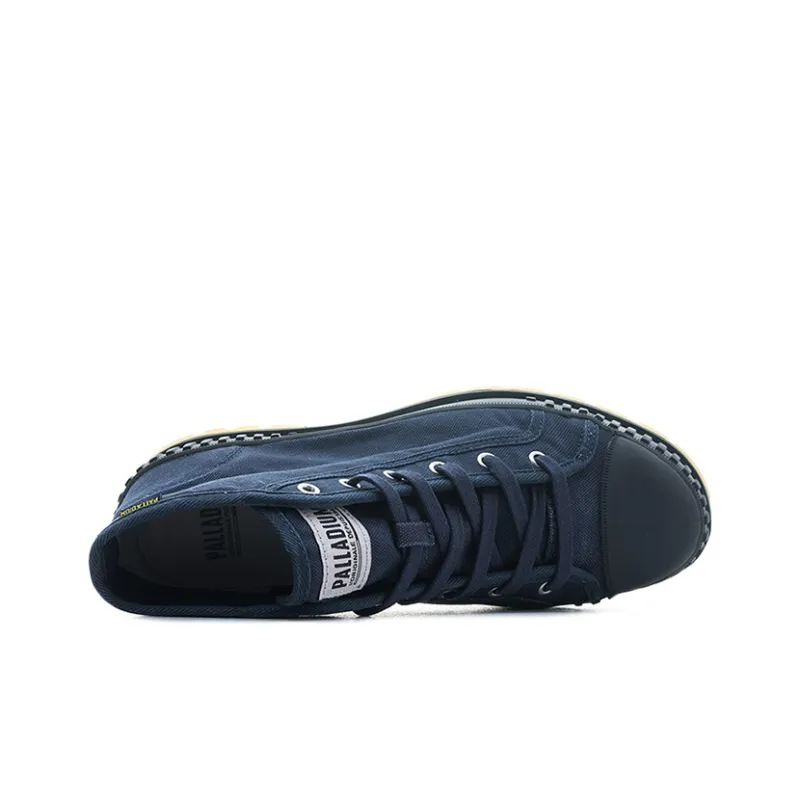 Palladium Pallashock Mid OG Breathable Cushioning Wear Resistant Slip Resistant High Top Canvas Shoes Unisex-3