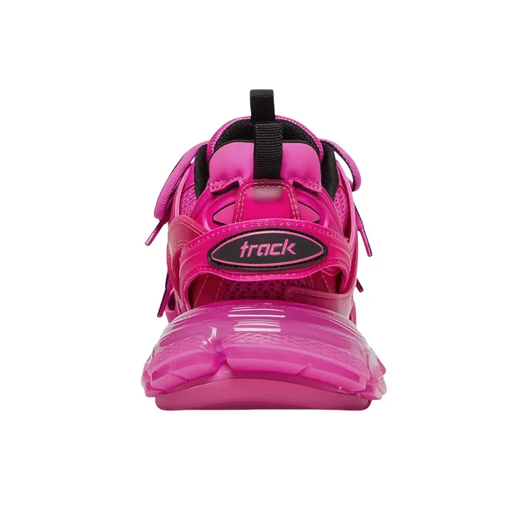 Balenciaga Women's Track Sneaker 'Clear Sole - Dark Pink'-4
