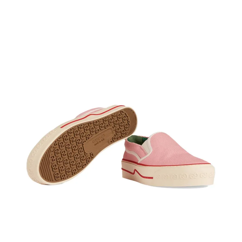 GUCCI Tennis 1977 Slip-On Pink Women's-5