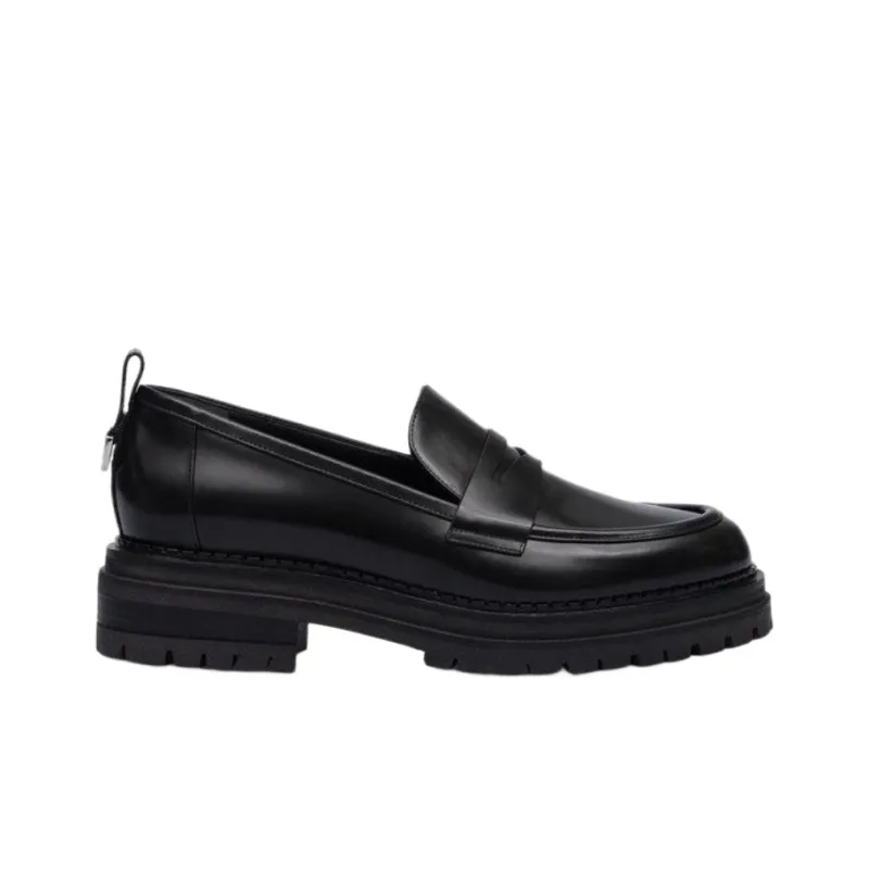 SERGIO ROSSI Round Toe Slip On Loafers Women's-1