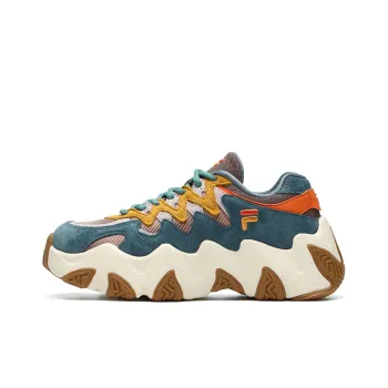 FILA FUSION STARFISH Cushioning Anti Slip And Wear Resistant Low Top Chunky Sneakers Women's Brown Gray