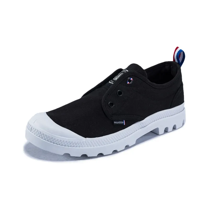 Palladium Pampa Oxford Slip On Abrasion Resistant Slip Resistant Low Top Canvas Shoes Unisex Black-1
