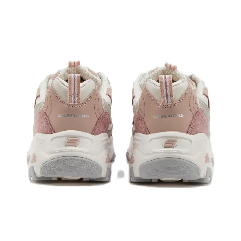 Skechers D'Lites 1.0 Low Running Shoes Pink/White Women's-3