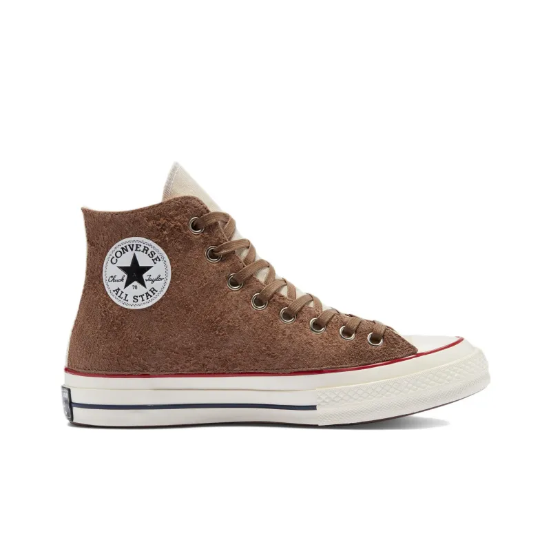 Converse 1970s Anti-Slip And Wear-Resistant Coverage High-Top Canvas Shoes Unisex Brown-1