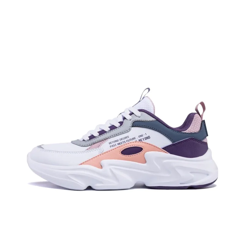 361° Chunky Sneakers Women's Low Top White/Purple-0