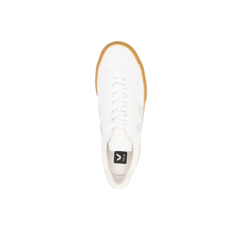 VEJA Campo Chromefree Lace Up Sneakers 'White Natural Brown'-4