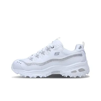 Skechers D'lites White Silver Women's