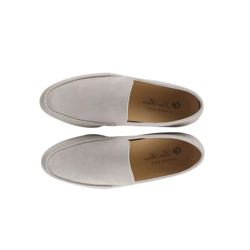 Loro Piana Casual Shoes Men's Gray-3