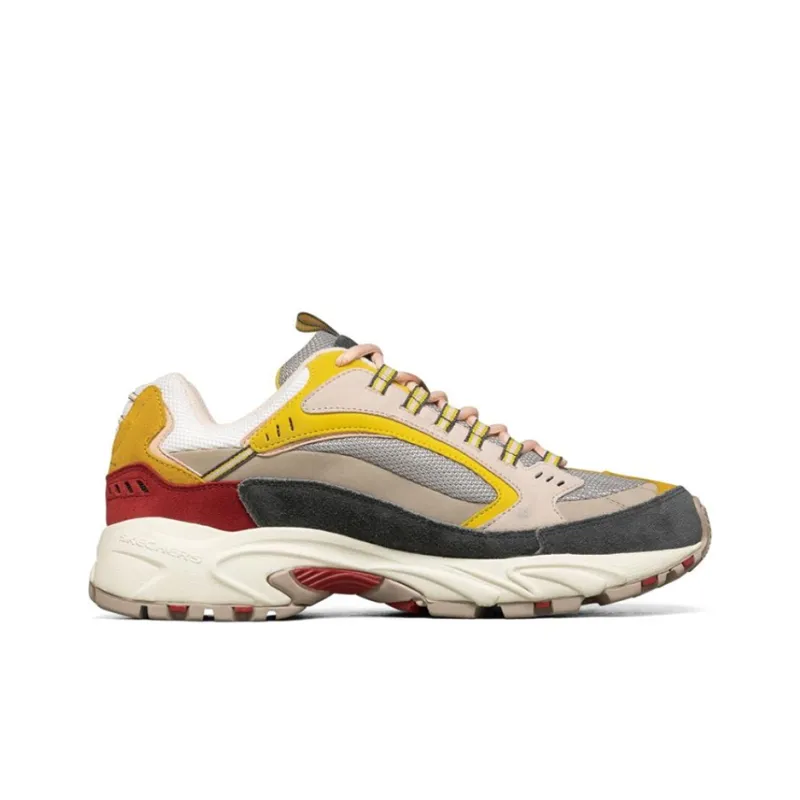 Skechers Stamina Cushioning Anti Slip And Wear Resistant Low Top Chunky Sneakers Men's Multicolor-1