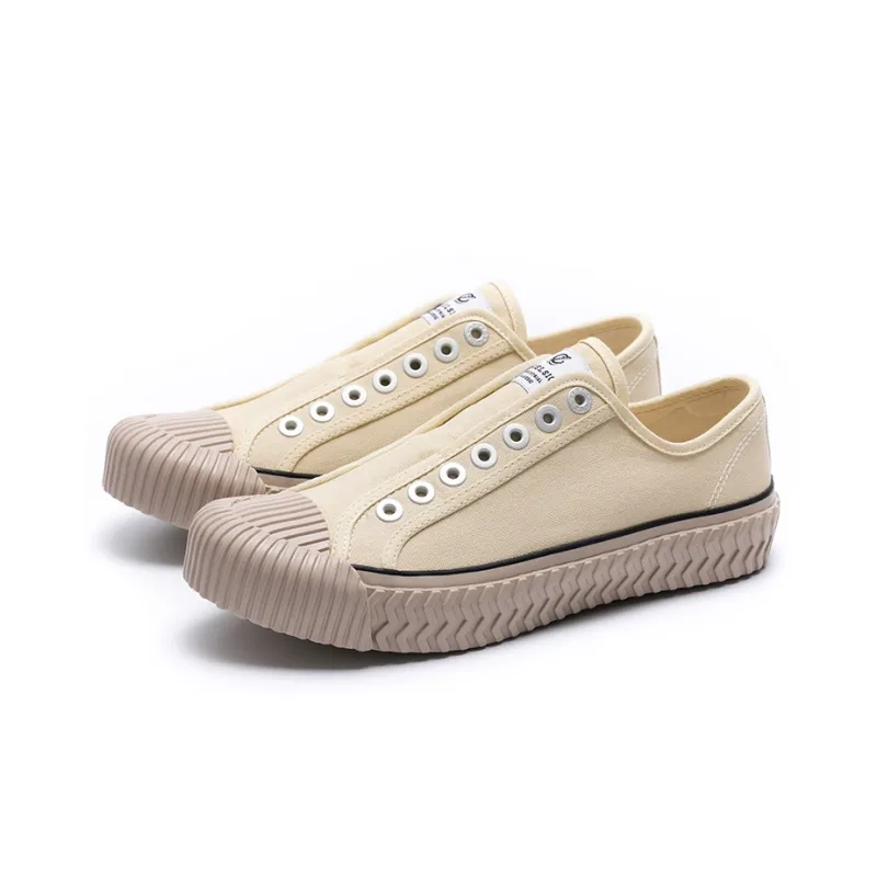 Excelsior Canvas Shoes Women's Low Top Cream-1