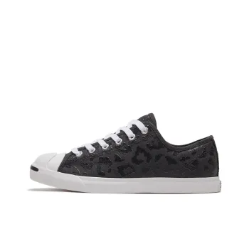 Converse Jack Purcell Lp Low Sole Trendy Retro Casual Sneakers 'Black White' Women's