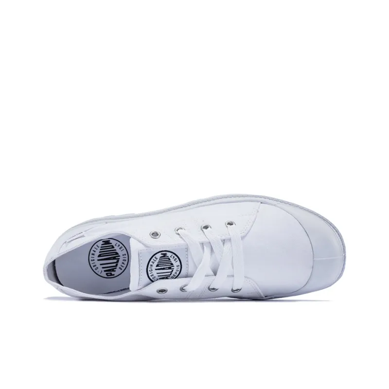 Palladium Pampa D3 Low Transparency Anti-Slip And Wear-Resistant Breathable Low-Top Canvas Shoes Men's White-2