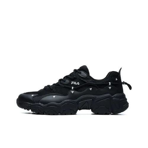 FILA Chunky Sneakers Men Low-Top Black