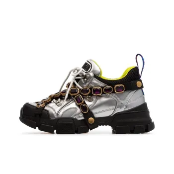 GUCCI Women's Flashtrek Crystals 'Silver' Women's