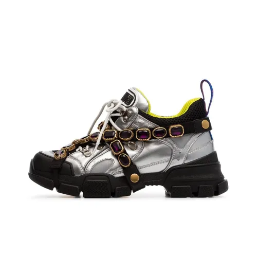 GUCCI Women's Flashtrek Crystals 'Silver'