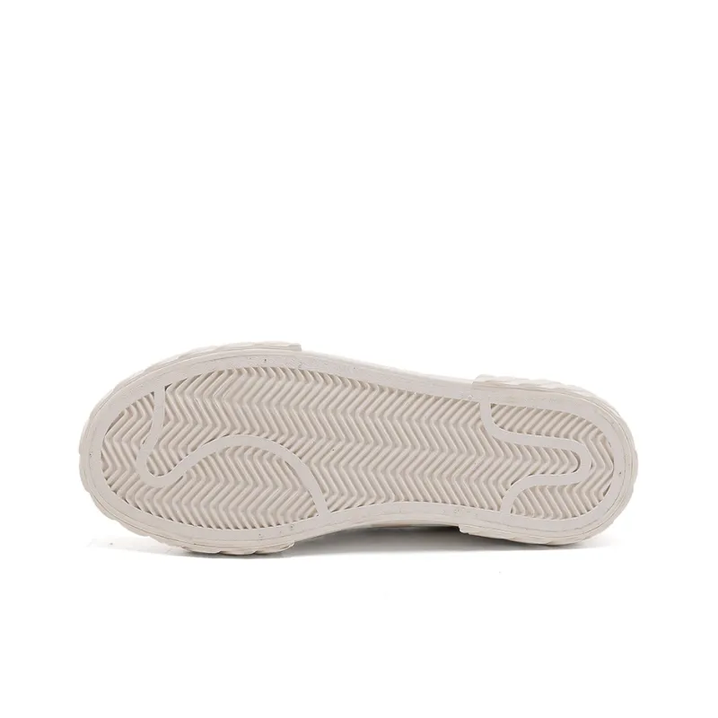 Warrior Breathable And Lightweight Low Top Canvas Shoes Unisex Beige Dark Blue-2