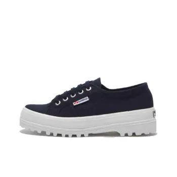 SUPERGA Canvas Shoes Women's Low-Top Navy Blue