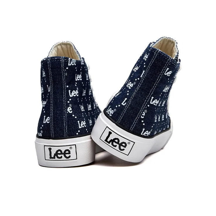 Lee Breathable Lightweight Balance High Top Canvas Shoes Unisex Dark Blue-3