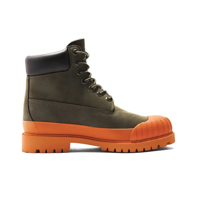 Timberland Bee Line X 6 Inch Premium Ruuber Toe Boot 'Dark Green Orange'-1