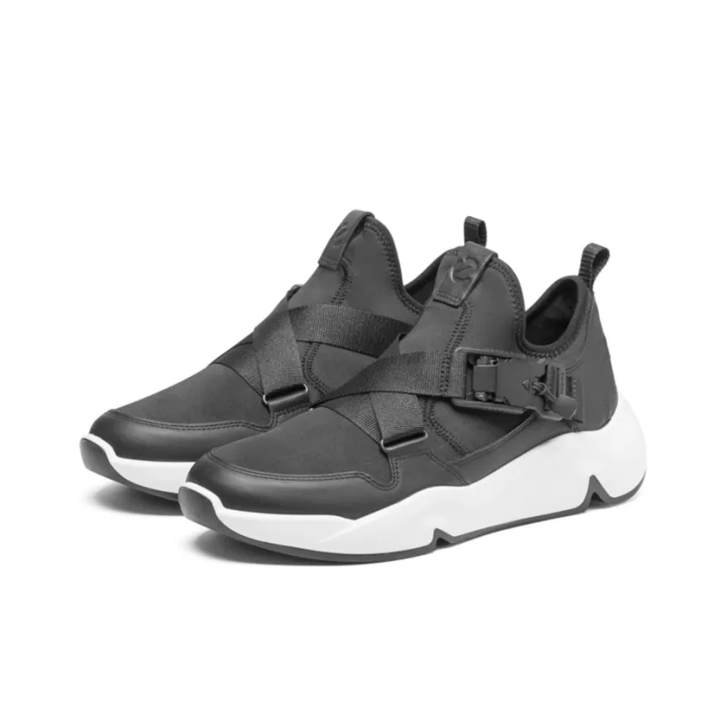 Ecco Chunky Sneakers Men Low-Top Black-2
