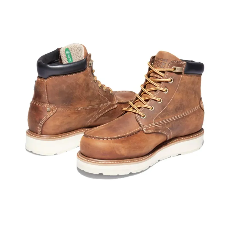 Timberland Wear-Resistant Crew Outdoor Boots Men's Brown White-4