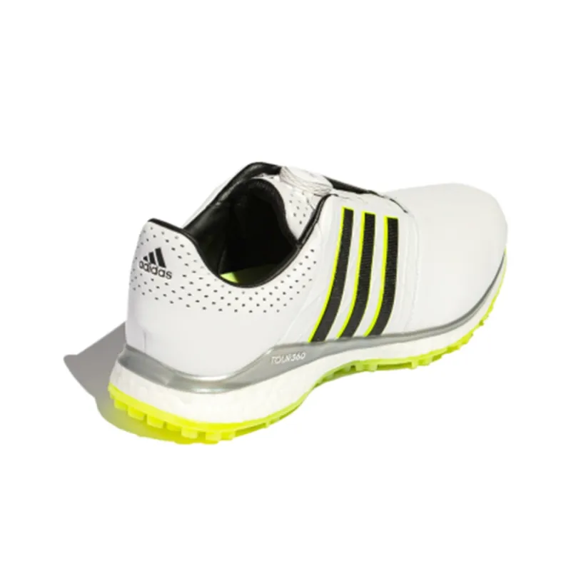 Adidas Tour360 XT SL Boa 2.0 Golf Shoes 'Cloud White Silver Metallic Solar Red'-3