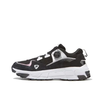 White Mountaineering X FILA FUSION Skyrunner Chunky Sneakers Women's Low Top Black White