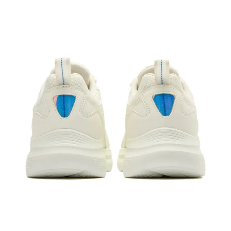 QIAODAN Cushioning Low-Top Running Shoes Men's White-3
