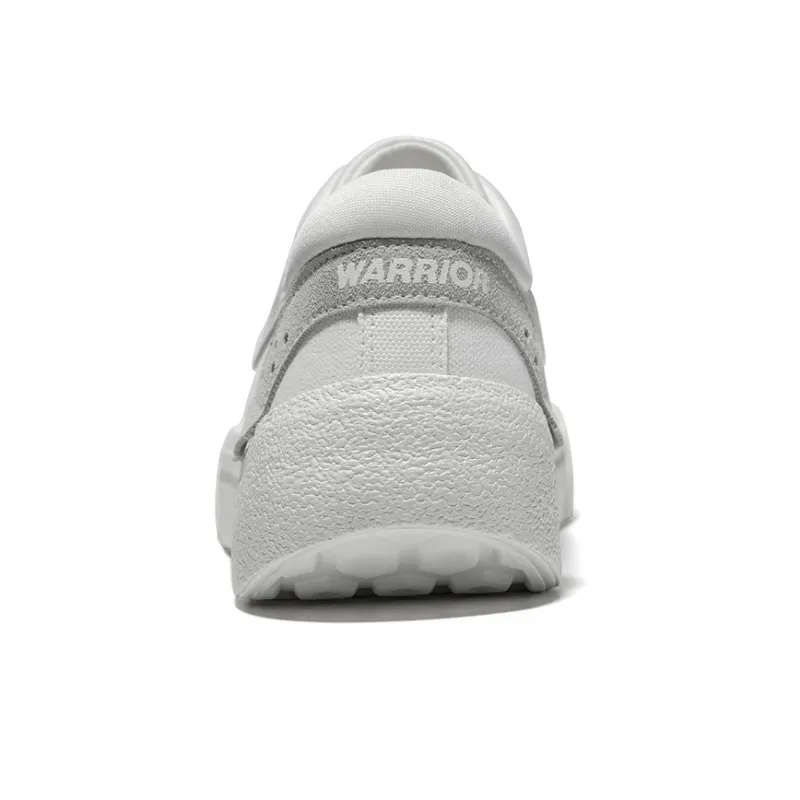 Warrior Wing Series Abrasion Resistant Slip Resistant Low Top Skateboard Shoes Unisex White Gray-3