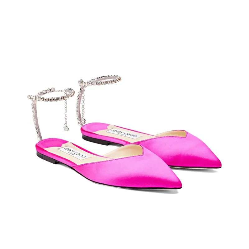 Jimmy Choo Saeda Crystal-embellished Pumps-3