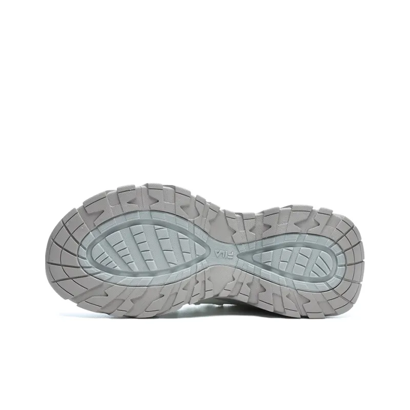 FILA Cushioned Wear Resistant Breathable Slip Resistant Low Top Canvas Shoes Women's White Gray Green-4