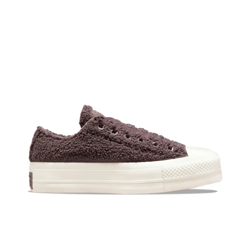 Converse Women's Chuck Taylor All Star Platform Low 'Cozy Sherpa Violet Ore' Women's-1