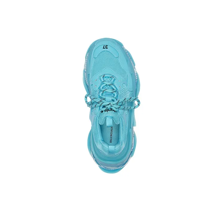 Balenciaga Triple S Clear Sole Turquoise Women's-2