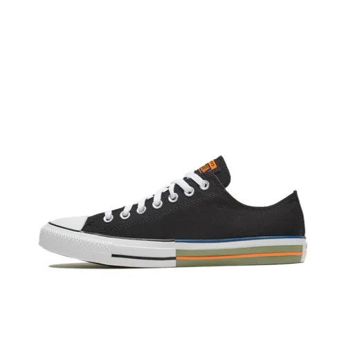 Converse Chuck Taylor All Star Canvas Shoes Unisex Low-Top Black/Orange