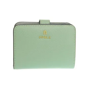 Furla Leather Wallet Small Size Women's Green